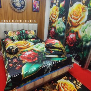 3D বেডশীট -8-পিস কম্বো সেট