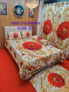 3D বেডশীট -৮-পিস কম্বো সেট