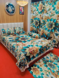 3D বেডশীট -8-পিস কম্বো সেট